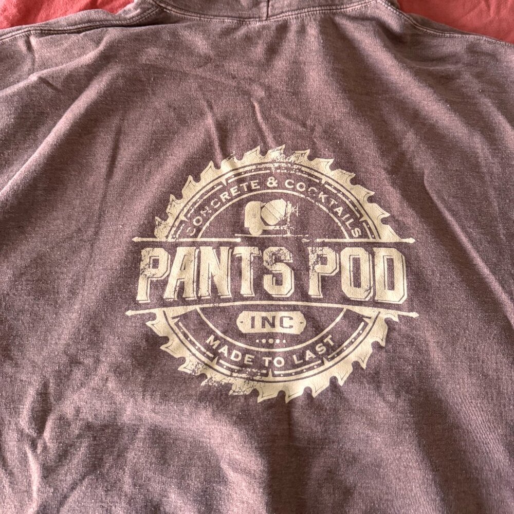 Pants Podcast hoodie sweatshirt brown xl